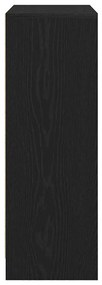 Aparador c/ gavetas e portas 73x31x90 cm carvalho preto