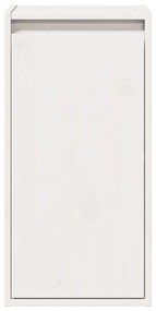 Mesas de cabeceira 2 pcs 30x30x60 cm pinho maciço branco