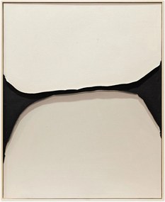 Quadro em tela com moldura pintado à mão Flow