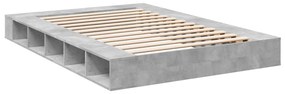 Estrutura de cama 160x200 cm derivados de madeira cinza cimento