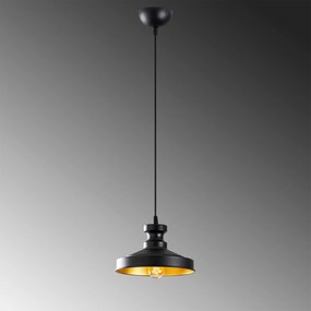 Candeeiro de Teto Berceste – Preto – 22 x 22 cm