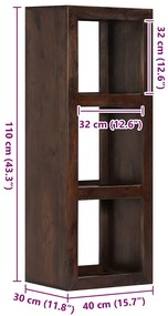 Móvel consola 40x30x110 cm madeira de acácia maciça