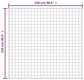 Manta pesada 11 kg 220x230 cm tecido cinzento