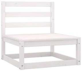 8 pcs conjunto lounge de jardim c/ almofadões pinho maciço