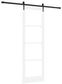 Porta Deslizante com Conjunto de Ferragens 'ORKDAL'Branco 78x232 cm