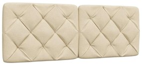 Cama com colchão 120x200 cm tecido cor creme