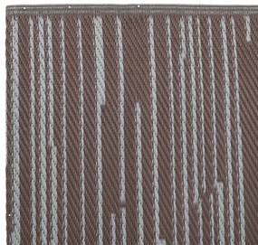 Tapete de exterior 80x250 cm ARAKIL PP Castanho