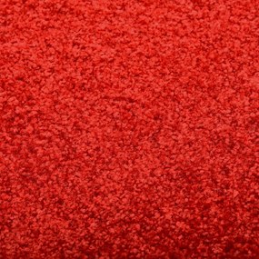 Tapete de porta lavável 60x180 cm vermelho