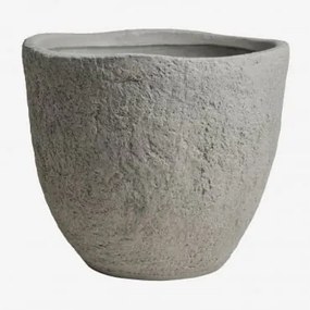 Vaso De Flores Exterior Em Cimento Nuria Cinza Claro & Ø45 Cm - ↑40 Cm - Sklum
