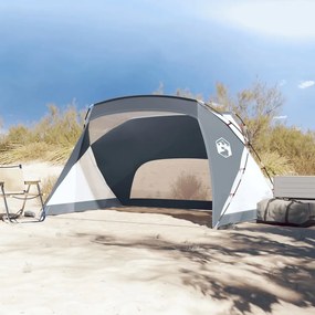 Tenda de praia 274x178x170/148 cm poliéster 185T cinzento