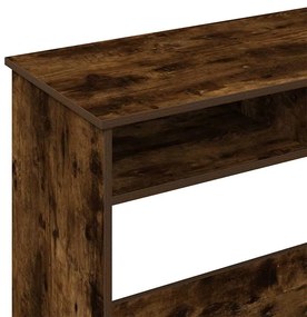 Secretária 80x40x75 cm derivados de madeira cor carvalho fumado