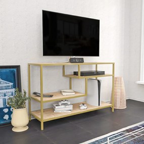 Móvel TV Robbins – Dourado Carvalho – 120x39x75 cm