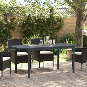 vidaXL Mesa de jardim Antracite 180 x 80 x 74 cm Aço revestido a pó