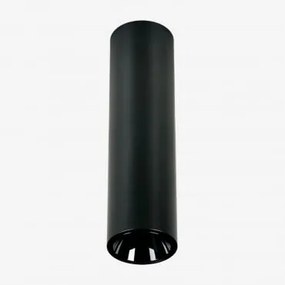 Aplique De Teto Led De Superfície Redondo Ø4 Cm Em Alumínio Luisiana Preto & Branco Cálido 2700k & 3 W & 38º - Sklum