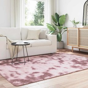 Tapete shaggy de pelo alto NAVARRA 160x230 cm rosa empoeirado