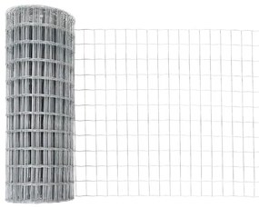 Cerca Euro da com 7 postes espinhos, 0,4 x 10m, em aço galvanizado