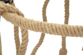 Candeeiro de Teto Boho Chic - Metal e Corda em Formato Redondo - 90 cm