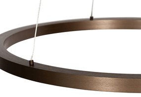 Candeeiro suspenso bronze 60 cm com LED regulável em 3 níveis - Girello Design