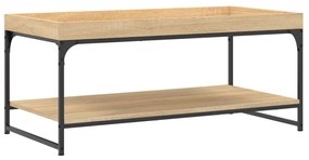 Mesa de centro 100x49x45 cm derivados madeira carvalho sonoma