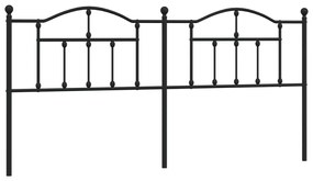 Cabeceira de cama 200 cm metal preto