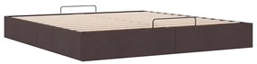 Estrutura de cama otomana sem colchão 180x200cm castanho-escuro