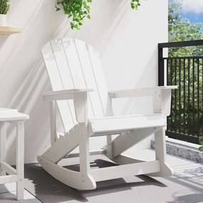 Cadeira Baloiço Adirondack Branca 73.5x92x90 cm HDPE