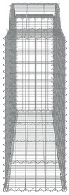 Cestos gabião arqueados 5pcs 300x50x120/140cm ferro galvanizado