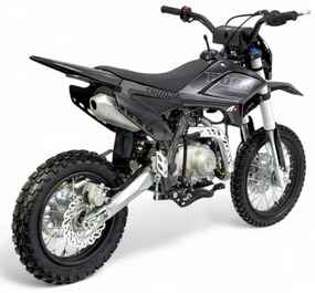 MOTO Crianças MINICROSS Gasolina semi-automático 110CC Thunder 14"/12" arranque elétrico e pedal Preta