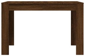 Mesa jantar 120x60x76 cm derivados de madeira carvalho castanho