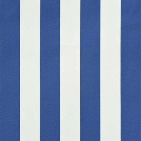 Toldo retrátil 250x150 cm azul e branco