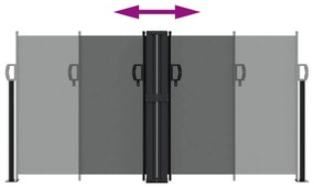 Toldo lateral retrátil 120x1000 cm antracite