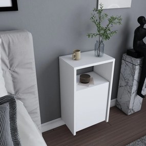 Mesa de Cabeceira Carlin – Branco – 36 cm x 25,3 cm x 61,4 cm