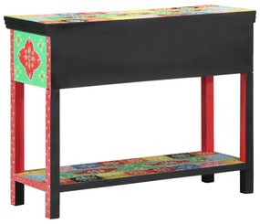 Mesa Console vidaXL Multicolorida 100x30x75 cm Madeira Sólida de Manga