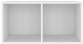 Caixa para discos vinil 71x34x36 cm derivados de madeira branco