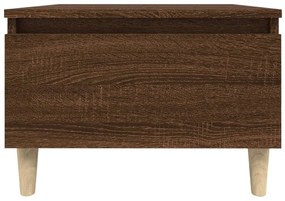 Mesas de apoio 2pcs 50x46x35cm deriv. madeira carvalho castanho