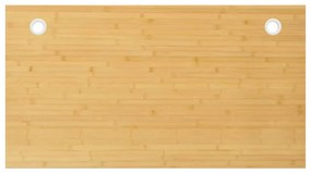 vidaXL Tampo de secretária 110x60x1,5 cm bambu