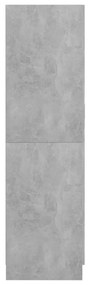 Roupeiro 82,5x51,5x180 cm contraplacado cinzento cimento