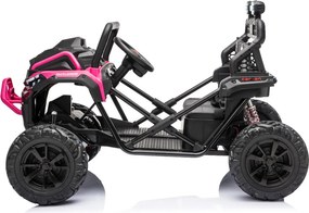 Carro elétrico para Crianças 3 a 8 anos, 12V 4x4 Buggy Sport OUTLAND, Rodas de espuma EVA, Controle remoto Rosa