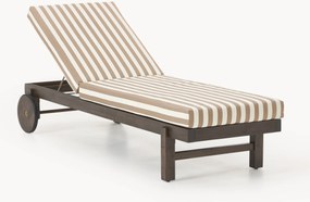 Espreguiçadeira de jardim em madeira de acácia Bo