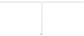 Conjunto de postes para toldo 600x245 cm ferro branco