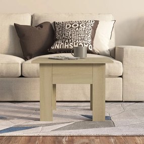 Mesa de centro 55x55x42 cm aglomerado cor carvalho sonoma
