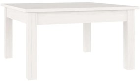 Mesa de centro 55x55x30 cm pinho maciço branco