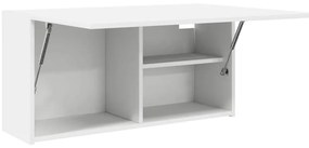Armário parede p/ casa banho 80x25x40 cm deriv. madeira branco