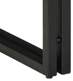 Mesa de Apoio vidaXL com Gaveta Preta 40x40x50 cm em Madeira Recuperad