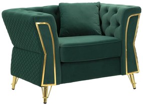 POLTRONA EMY VERDE C/CUSCINO CM 104X83X76