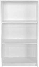 Estante “Milla” — 58x23x106 cm — Design Moderno em Branco com Pratelei