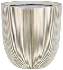 Vaso de flores creme 44 x 44 x 48 cm CHIOS Beliani