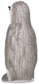 Figura pinguim acrílico c/ luzes LED interior e exterior 30 cm