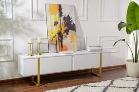 Móvel TV Serenity – Branco e Dourado – 180 cm x 50 cm x 29,5 cm