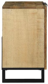 Armário para Pia 62 x 33 x 58 cm, de madeira de manga sólida e madeira